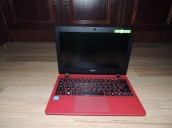 Notebook ACER ASPIRE ES1 – 131 červená barva. HDD 32 GB (HDD LZE ROZŠÍŘIT SD KARTOU  S KAPACITOU NAPŘ. 64 GB, NEBO 128 GB, KTERTÁ SE VSUNE DO ČTEČKY K